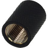 Alphacool Double Connecteur - Manchon 1/4"  Noir, Laiton, Noir, Soft tubing (PVC, Silikon, Neoprene), 17 mm, 22 mm, 26 g