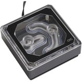 Alphacool Eisblock XPX Aurora Edge Bloc d'eau, Refroidisseur CPU Transparent/Noir, Bloc d'eau, Laiton, Cuivre, Plexiglas, Noir, LGA 1150 (Emplacement H3), LGA 1151 (Emplacement H4), LGA 1155 (Socket H2), LGA 1200 (Socket H5),..., CE, FC, ROHS, 70 mm