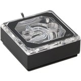 Alphacool Eisblock XPX Aurora Edge Bloc d'eau, Refroidisseur CPU Transparent/Noir, Bloc d'eau, Laiton, Cuivre, Plexiglas, Noir, LGA 1150 (Emplacement H3), LGA 1151 (Emplacement H4), LGA 1155 (Socket H2), LGA 1200 (Socket H5),..., CE, FC, ROHS, 70 mm