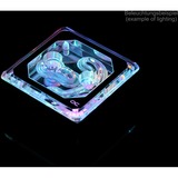 Alphacool Eisblock XPX Aurora Edge Bloc d'eau, Refroidisseur CPU Transparent/Noir, Bloc d'eau, Laiton, Cuivre, Plexiglas, Noir, LGA 1150 (Emplacement H3), LGA 1151 (Emplacement H4), LGA 1155 (Socket H2), LGA 1200 (Socket H5),..., CE, FC, ROHS, 70 mm