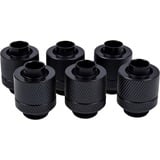 Alphacool Eiszapfen 13/10mm Compression fitting, Connecteur Noir, 6 pièces