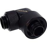 Alphacool Eiszapfen 16/10mm Compression fitting 90°, Connecteur Noir, Pivotable