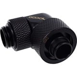 Alphacool Eiszapfen 16/10mm Compression fitting 90°, Connexion Noir, Pivotable