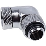 Alphacool Eiszapfen Adapteur d'angle 90°, Connexions Chrome, Nickel, Argent, 1/4", 90°, Mâle/Femelle, 32,5 mm, 18 mm