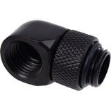 Alphacool Eiszapfen L-Connecteur G1/4 AG sur G1/4 IG - Deep Black, Connexions Noir, Noir, 1/4", 90°, Mâle/Femelle, 18 mm, 32 mm