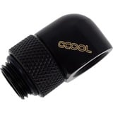 Alphacool Eiszapfen L-Connecteur G1/4 AG sur G1/4 IG - Deep Black, Connexions Noir, Noir, 1/4", 90°, Mâle/Femelle, 18 mm, 32 mm