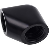 Alphacool Eiszapfen L-connecteur, Connexion Noir, Noir, 1/4", 90°, Femelle, 25 mm, 18 mm