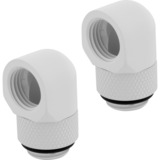 Corsair Hydro X Series 90° Rotary Adaptateur, Connexion Blanc, 2 pièces