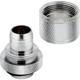 Corsair Hydro X Series XF Compression 10/13mm (3/8" / 1/2") ID/OD, Connexion Chrome, Raccord, Laiton, Chrome, 1/4", Liquide