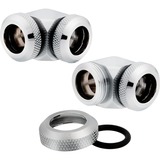 Corsair Hydro X Series XF Hardline 90° 12mm OD, Connecteur Chrome, 2 pièces