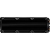Corsair Hydro X Series XR5 360mm, Radiateur Noir, Bloc radiateur, Laiton, Cuivre, Noir, 1/4", 60 °C, 396 mm