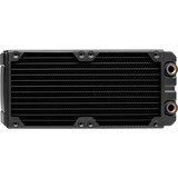 Corsair Hydro X Series XR7 240mm, Radiateur Noir, Bloc radiateur, Laiton, Cuivre, Noir, 1/4", 60 °C, 275 mm