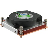 Dynatron R-18 Processeur Refroidisseur 8 cm Noir, Argent, Refroidisseur CPU Refroidisseur, 8 cm, 1000 tr/min, 6000 tr/min, 55,8 dB, 19,1 cfm, Vente au détail