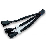 EKWB EK-Cable Répartiteur en Y 3-Fan PWM, Câble en Y Noir