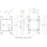 EKWB EK-Quantum Magnitude D-RGB - AM4 Nickel + Plexi, Refroidisseur CPU Argent/transparent