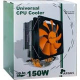 Inter-Tech Argus SU-260 Processeur Refroidisseur 12 cm Noir, Orange Refroidisseur CPU Refroidisseur, 12 cm, 600 tr/min, 1400 tr/min, 26 dB, 59,47 m³/h