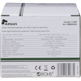 Inter-Tech Argus T-200 Processeur Refroidisseur 8 cm Noir, Orange Refroidisseur CPU Refroidisseur, 8 cm, 600 tr/min, 1800 tr/min, 26 dB, 30,58 m³/h