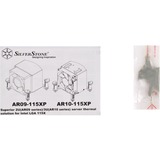 SilverStone AR10-115XP ventilateur, refroidisseur et radiateur Processeur Refroidisseur CPU Argent, Processeur, Refroidisseur, LGA 1150 (Emplacement H3), 7 cm, 500 tr/min, 4000 tr/min