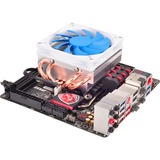 SilverStone SST-AR06 système de refroidissement d’ordinateur Processeur Refroidisseur 9,2 cm Bleu, Blanc, Refroidisseur CPU Refroidisseur, 9,2 cm, 1200 tr/min, 2500 tr/min, 20 dB, 28,3 dB