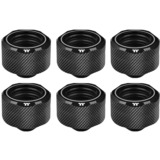 Thermaltake CL-W214-CU00BL-B pièce et accessoire pour systèmes de refroidissement d'ordinateurs Raccord, Connecteur Noir, Raccord, Aluminium, Cuivre, Noir, 1/4", 21 mm, 2,6 cm