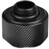 Thermaltake CL-W214-CU00BL-B pièce et accessoire pour systèmes de refroidissement d'ordinateurs Raccord, Connecteur Noir, Raccord, Aluminium, Cuivre, Noir, 1/4", 21 mm, 2,6 cm