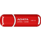 ADATA 32GB DashDrive UV150 lecteur USB flash 32 Go USB Type-A 3.2 Gen 1 (3.1 Gen 1) Rouge, Clé USB Rouge, 32 Go, USB Type-A, 3.2 Gen 1 (3.1 Gen 1), Casquette, 9 g, Rouge