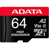 ADATA High Endurance 64 Go microSDXC, Carte mémoire UHS-I, Class 10