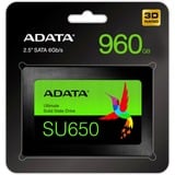 ADATA SU650 2.5" 960 Go Série ATA III SLC SSD Noir, 960 Go, 2.5", 520 Mo/s, 6 Gbit/s