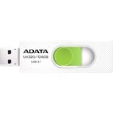 ADATA UV320 lecteur USB flash 128 Go USB Type-A 3.2 Gen 1 (3.1 Gen 1) Vert, Blanc, Clé USB Blanc/Vert, 128 Go, USB Type-A, 3.2 Gen 1 (3.1 Gen 1), Slide, 7,9 g, Vert, Blanc