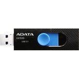 ADATA UV320 lecteur USB flash 64 Go USB Type-A 3.2 Gen 1 (3.1 Gen 1) Noir, Bleu, Clé USB Noir/Bleu, 64 Go, USB Type-A, 3.2 Gen 1 (3.1 Gen 1), Slide, 7,9 g, Noir, Bleu