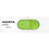 ADATA UV320 lecteur USB flash 64 Go USB Type-A 3.2 Gen 1 (3.1 Gen 1) Vert, Blanc, Clé USB Blanc/Vert, 64 Go, USB Type-A, 3.2 Gen 1 (3.1 Gen 1), Slide, 7,9 g, Vert, Blanc