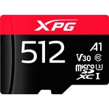 ADATA XPG 512 Go microSDXC, Carte mémoire Noir/Rouge, UHS-I U3, Class 10, V30, A2