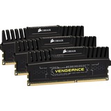 Corsair 12 Go DDR3-1600 Tri-Kit, Mémoire vive CMZ12GX3M3A1600C9, Vengeance Black, XMP, Détail Lite