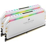 Corsair 16 GB DDR4-3600 Kit, Mémoire vive Blanc, CMT16GX4M2C3600C18W, Dominator Platinum RGB, XMP 2.0