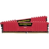 Corsair 16 Go DDR4-3200 Kit, Mémoire vive Rouge, CMK16GX4M2B3200C16R, Vengeance LPX