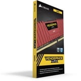 Corsair 16 Go DDR4-3200 Kit, Mémoire vive Rouge, CMK16GX4M2B3200C16R, Vengeance LPX