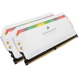 Corsair 16 Go DDR4-3200 Kit, Mémoire vive Blanc, CMT16GX4M2Z3200C16W, Dominator Platinum RGB, XMP 2.0, AMD Ryzen Optimisé