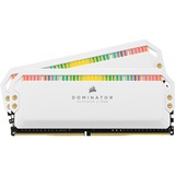 Corsair 16 Go DDR4-4000 Kit, Mémoire vive Blanc, CMT16GX4M2K4000C19W, Dominator Platinum RGB, XMP 2.0