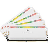 Corsair 32 GB DDR4-3200 Quad-Kit, Mémoire vive Blanc, CMT32GX4M4Z3200C16W, Dominator Platinum RGB, XMP 2.0, AMD Ryzen Optimisé