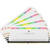 Corsair 32 GB DDR4-3200 Quad-Kit, Mémoire vive Blanc, CMT32GX4M4Z3200C16W, Dominator Platinum RGB, XMP 2.0, AMD Ryzen Optimisé