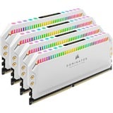 Corsair 32 GB DDR4-3200 Quad-Kit, Mémoire vive Blanc, CMT32GX4M4Z3200C16W, Dominator Platinum RGB, XMP 2.0, AMD Ryzen Optimisé