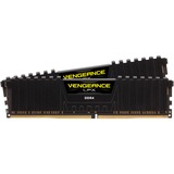 Corsair 32 Go DDR4-3200 Kit, Mémoire Noir, CMK32GX4M2E3200C16, Vengeance LPX, XMP
