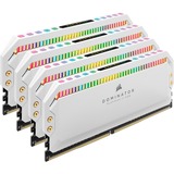 Corsair 32 Go DDR4-3600 Quad-Kit, Mémoire vive Blanc, CMT32GX4M4C3600C18W, Dominator Platinum RGB, XMP 2.0