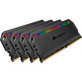 Corsair 64 Go DDR4-3600 Quad-Kit, Mémoire vive Noir, CMT64GX4M4Z3600C16, Dominator Platinum RGB, XMP 2.0, AMD Ryzen Optimisé