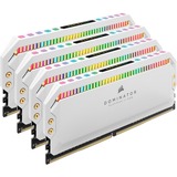 Corsair 64 Go DDR4-3600 Quad-Kit, Mémoire vive Blanc, CMT64GX4M4K3600C18W, Dominator Platinum RGB, XMP 2.0
