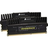 Corsair DIMM 16 GB DDR3-1600 Kit, Mémoire vive CMZ16GX3M2A1600C9, Vengeance Black, Lite Retail, Détail Lite