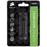 Corsair Flash Survivor Stealth 32 Go, Clé USB Noir, CMFSS3B-32GB