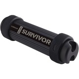 Corsair Survivor lecteur USB flash 1000 Go USB Type-A 3.2 Gen 1 (3.1 Gen 1) Noir, Clé USB Noir, 1000 Go, USB Type-A, 3.2 Gen 1 (3.1 Gen 1), Casquette, Noir