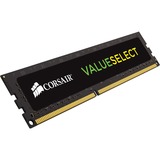 Corsair ValueSelect ValueSelect 16 GB, DDR4, 2666 MHz module de mémoire 16 Go 1 x 16 Go, Mémoire vive DDR4, 2666 MHz, 16 Go, 1 x 16 Go, DDR4, 2666 MHz, 288-pin DIMM, Noir