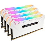 Corsair Vengeance CMW32GX4M4C3200C16W module de mémoire 32 Go 4 x 8 Go DDR4 3200 MHz, Mémoire vive Blanc, 32 Go, 4 x 8 Go, DDR4, 3200 MHz, 288-pin DIMM, Blanc